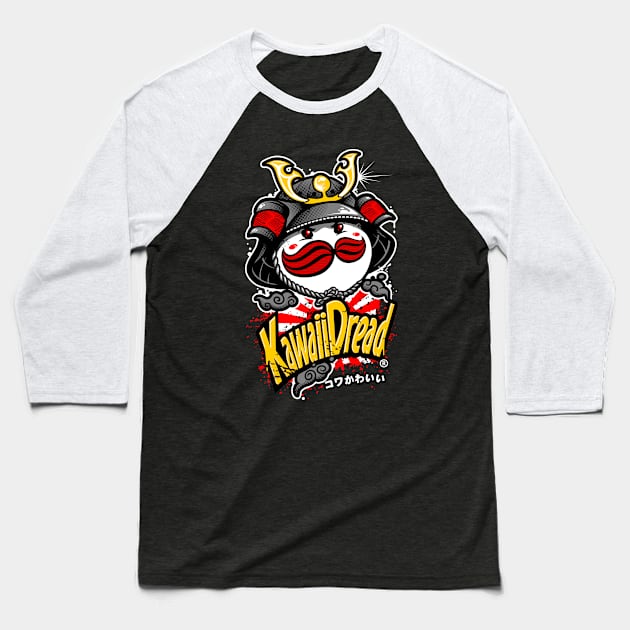 Samurai Snack Baseball T-Shirt by KawaiiDread